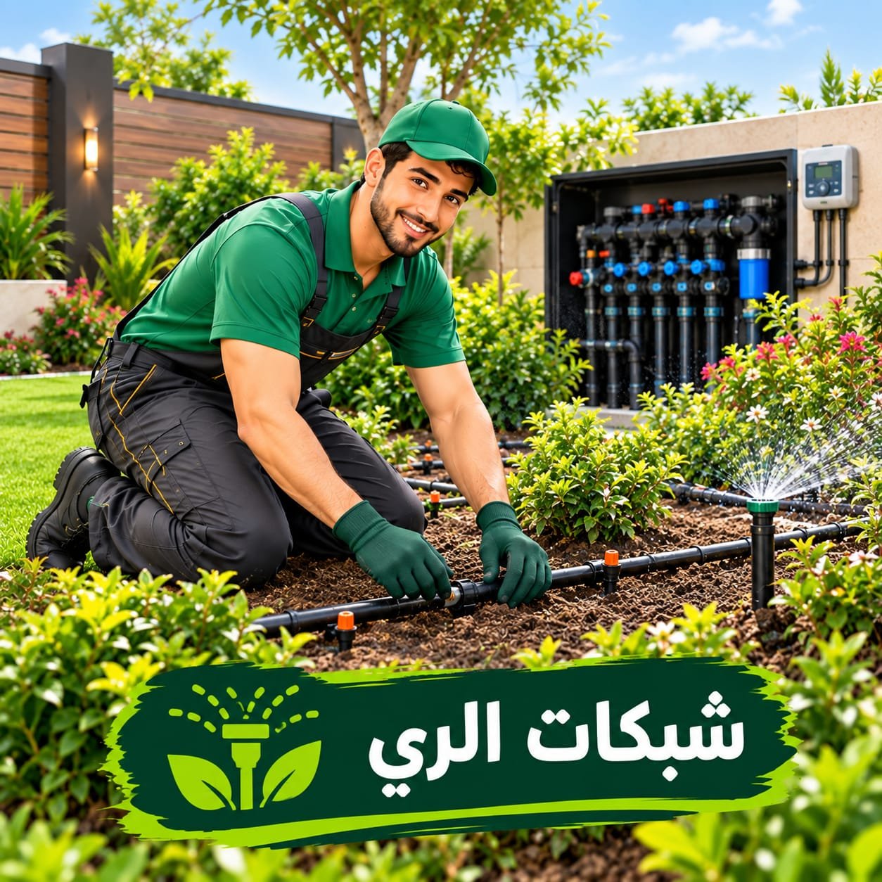 تركيب شبكات ري الحدائق بالرياض